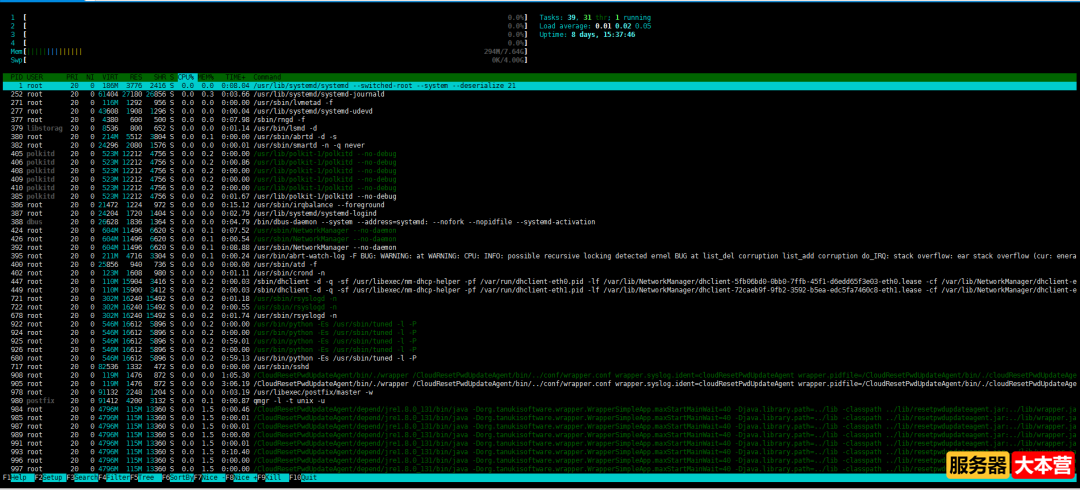 Linux操作系统查看CPU信息命令