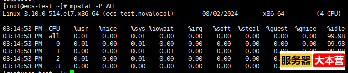 Linux操作系统查看CPU信息命令